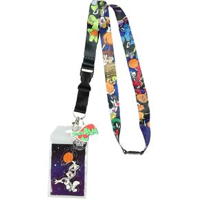 Bioworld Space Jam ToonSquad Vs Monstars Character Lanyard ID Holder With Rubber Charm And Collectible Sticker in Kuwait