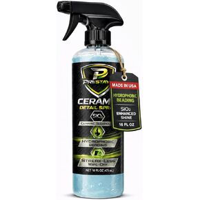 Premium Ceramic Detail Spray 16 fl oz, SiO2 Quick Detailer Spray for Cars, Hydrophobic Water Beading, Gloss Booster, Streak-Minimized Wipe-Off Finish in Saudi Arabia