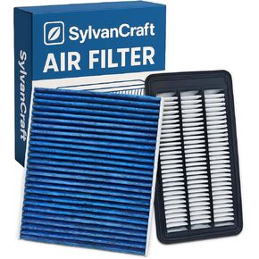 Cabin & Engine Air Filter Combo for Civic L4 1.5L (2016-2021), CR-V CRV L4 1.5L (2017-2022) (Fits 1.5L Gas Only) Replaces 17220-5AA-A00, 80292-TF0-G01 in Saudi Arabia
