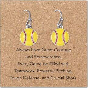 Sports Earrings Stud for Teenagers Boys Girls Children Basketball/Baseball/Soccer/Volleyball/Rugby/Tennis/Badminton Hypoallergenic in Kuwait