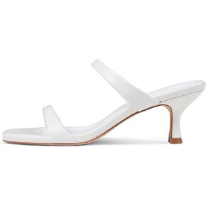 Mattiventon Heeled Sandals for Women Kitten Heels with Two Straps Fashion Square Open Toe Low Heel Sandals for Summer Dress in Kuwait