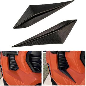 2 Pcs Front Side Grille Patch Decor Compatible with Toyota Tacoma 2024 2025 2026, Black Texture Perfectly Fits the Original Front Grille Contour in Kuwait