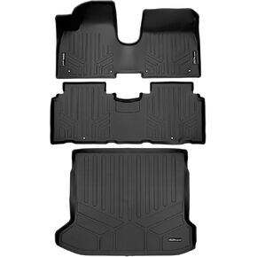 SMARTLINER Custom Fit All Weather 2 Row Floor Mats & Cargo Liner Set Black Compatible with 2022-2023 Hyundai IONIQ 5 in Kuwait