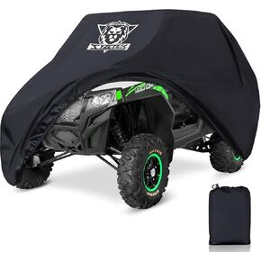 XYZCTEM UTV Cover with Heavy Duty Black Oxford Waterproof Material, 114" x 65" x 75" (290 165 190cm) Included Storage Bag. Protects UTV from Rain, Hail, Dust, Snow, and Sun (2-3 Seater) in Kuwait