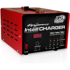 XS Power 12 Volt / 16 Volt Car Battery Intelli Charger with Three Charging Modes and LED Indicator for S375, D925, S1200, D1600, S1600 and XP1000 Powercell Batteries in Kuwait