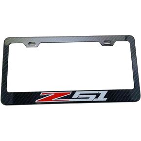 إطارات لوحة ترخيص Z51 من ألياف الكربون للفولاذ المقاوم للصدأ كورفيت (1) in Kuwait