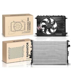 Replacement Parts for Radiator&Cooling Fan Assembly Kit for Volvo S60 12-17 XC60 10-17 XC70 08-16 Mod-A58PP-32733 in Kuwait