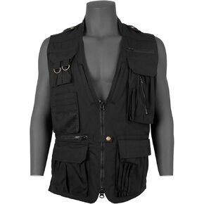 سترة سفر مخفية متقدمة من FOX OUTDOOR - إغلاق بسحاب، شبكة مسامية، 16 جيبًا لنطاق الرماية in Kuwait