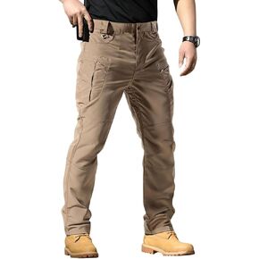 Tactical Cargo Pants for Men Stretch Water Resistant Ripstop Pants Outdoor Lightweight Work Hiking Pant with Pockets in Kuwait