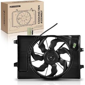 A-Premium Engine Radiator Cooling Fan Assembly Compatible with Select Hyundai Models - Elantra 2021 2022 2023 - Replace# 25380AA000, 25380AA050 in Kuwait