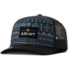 قبعة سائق الشاحنة الرجالية من ARIAT بنسيج جنوب غرب (كحلي) in Kuwait
