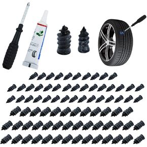 80 Pcs Tire Repair Rubber Nail, Tire Repair Nail Tire Repair Rubber Screws Fast Tool Self-Service Tire Repair Nail Vacuum Suitable for Car Motorcycle Jeep Tire Puncture Repair in Kuwait