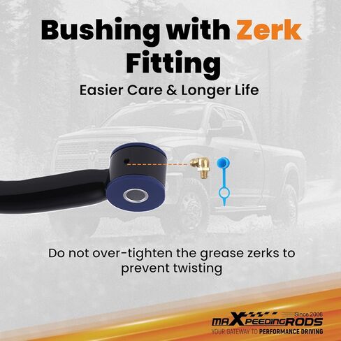 maXpeedingrods Adjustable 0-3" Track Bar for Ram 2500 3500 2003-2013, with Anti-rust Coating & Wear-resistant Poly Bushing in Saudi Arabia