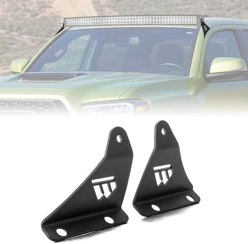 WeiSen 52" Curved LED Light Bar Upper Windshield Mounting Brackets Compatible with Toyota Tacoma 2005-2023 in Saudi Arabia