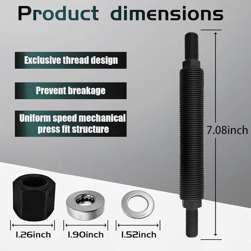 أداة تثبيت الموازن التوافقي 66515 - تناسب أعمدة الكرنك Chevy SBC/BBC، وتبسط تجميع المحرك in Kuwait