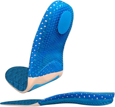 ضبان جل ممتص للصدمات للمشي والوقوف طوال اليوم - يقلل من تأثير الكعب، مضاد للتعب، حشوات أحذية منخفضة المستوى مع وسادة للكعب وتدليك مقدمة القدم، للرجال والنساء in Kuwait