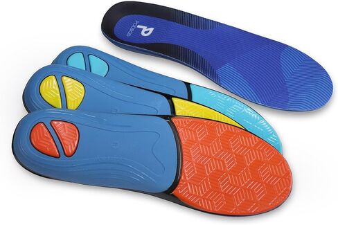 Podiatrist Designed Insoles, Treats Plantar Fasciitis and Foot Pain (Standard Arch - Yellow, Mens Size 9-9.5, Womens Size 10.5-11) in Saudi Arabia