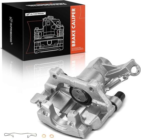 A-Premium Disc Brake Caliper Assembly with Bracket Compatible with Saab 9-3 2003 2004 2005 - Rear Left Driver Side in Saudi Arabia