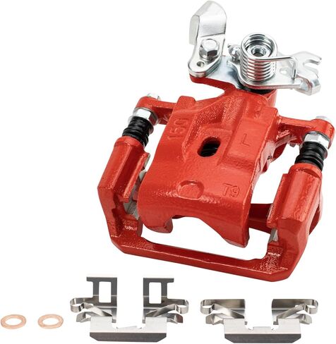TRQ Performance Rear Driver and Passenger Side Brake Caliper Set Caliper Brackets Compatible with 06-12 Ford Fusion 07-12 Lincoln MKZ 06 Lincoln Zephyr 06-13 Mazda 6 06-11 Mercury Milan in Saudi Arabia