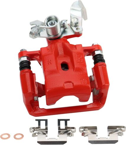 TRQ Performance Rear Driver and Passenger Side Brake Caliper Set Caliper Brackets Compatible with 06-12 Ford Fusion 07-12 Lincoln MKZ 06 Lincoln Zephyr 06-13 Mazda 6 06-11 Mercury Milan in Saudi Arabia