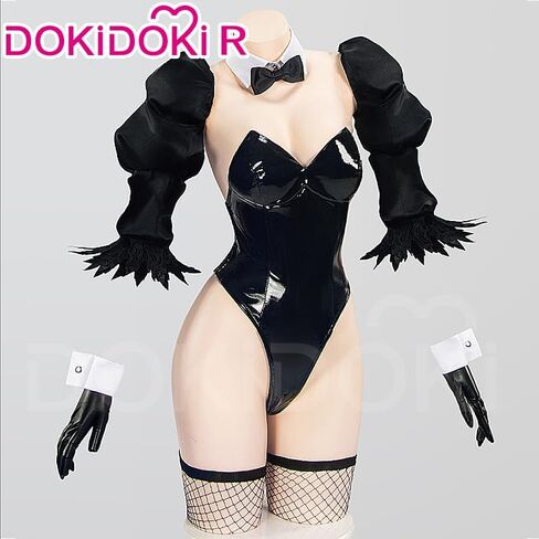 كيرا كيرا الأرنب 2B تأثيري حلي جوارب مجموعة كاملة Doki-R Yorha رقم 2 نوع B الزي الرسمي الأسود الزي in Saudi Arabia