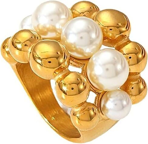 خواتم ذهبية عيار 18 قيراط للنساء خواتم مطروقة كلاسيكية خواتم زركونيا مكعبة 925 خواتم فضية مطروقة خواتم واسعة محايدة خواتم ذهبية مجوهرات للنساء هدية عصرية لمحبي الزوج والزوجة in Kuwait