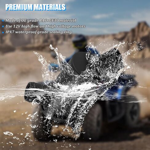 Car Windshield Washer Pump, OEM#89017059 173686 Vehicle Fluid Pump with Grommet, Auto Windshield Pressure Washer Wiper Replacement Accessories, Compatible with F-350 E-150 E-250 in Kuwait