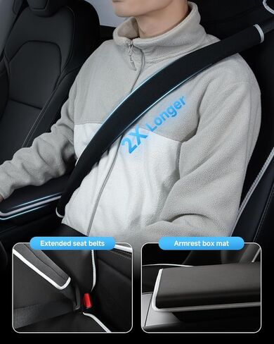 غطاء مقعد سيارة من النيوبرين المقاوم للماء مع أحزمة مقاعد ممتدة ومنصات صندوقية لمسند الذراع، واقي مقعد عالمي مقاوم للتعرق وغير قابل للانزلاق لمرحلة ما بعد صالة الألعاب الرياضية والجري والتقاطع واليوجا وحماية الحيوانات الأليفة (أسود، عبوة واحدة) in Kuwait