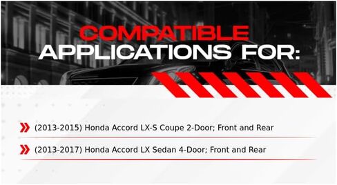 R1 Concepts Front and Rear Brake Kit For 2013-2017 Honda Accord| Drilled Slotted Brake Rotors| Ceramic Brake Pads and Rotors Kit|Hardware included in Saudi Arabia