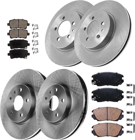 12.64" Front and 12.4" Rear Brake Kit Replacement for 2014 2015 2016 2017 2018 2019 2020 Chevrolet Impala, 2013 2014 2015 Chevy Malibu, for Buick LaCrosse Regal Brakes and Rotors in Kuwait