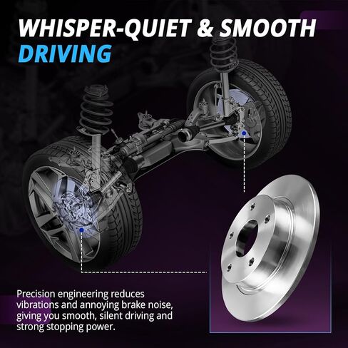 12.64" Front and 12.4" Rear Brake Kit Replacement for 2014 2015 2016 2017 2018 2019 2020 Chevrolet Impala, 2013 2014 2015 Chevy Malibu, for Buick LaCrosse Regal Brakes and Rotors in Kuwait