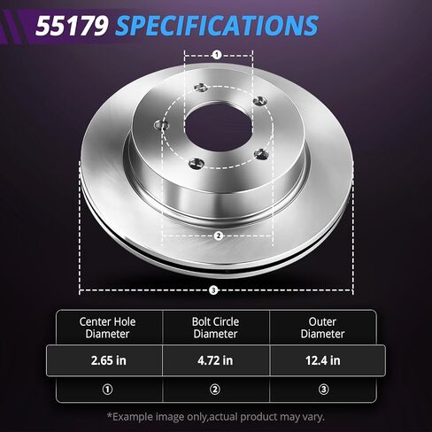 12.64" Front and 12.4" Rear Brake Kit Replacement for 2014 2015 2016 2017 2018 2019 2020 Chevrolet Impala, 2013 2014 2015 Chevy Malibu, for Buick LaCrosse Regal Brakes and Rotors in Kuwait