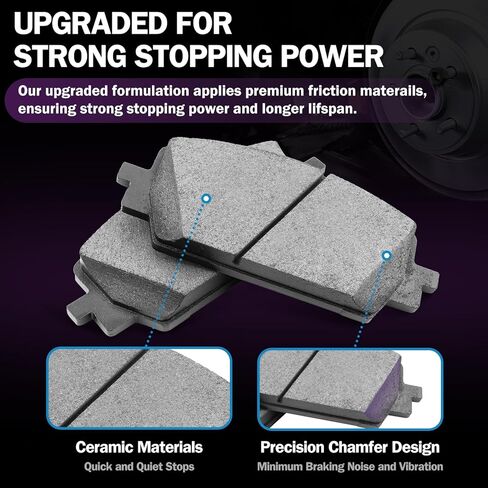 12.64" Front and 12.4" Rear Brake Kit Replacement for 2014 2015 2016 2017 2018 2019 2020 Chevrolet Impala, 2013 2014 2015 Chevy Malibu, for Buick LaCrosse Regal Brakes and Rotors in Kuwait