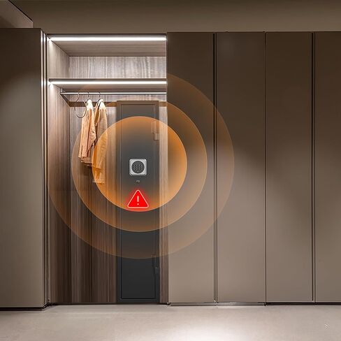 2-4 Gun Safe, Gun Safe for Rifles and Pistols, Shotgun Rifle Safe,No Assembly Gun Cabinet for Shotguns, Quick Access Rifle Safe, Gun Locker with Dual Alarm & Mute Mode Switching in Saudi Arabia