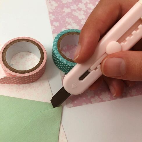 قاطع صندوق كاواي كات باو (قطعتان، أبيض وردي وأبيض) سكين جيب صغير وفتاحة رسائل لمحبي القطط in Kuwait