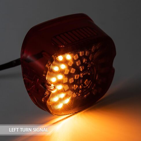 Motorcycle LED Brake Tail Light License Plate Lamp For Davidson Dyna Sportster 883 1200 Road King Glide Electra Heritage Sportster 883 1200 XL Touring Road Electra Glide FLHT FLHTCI Dyna (Red) in Saudi Arabia