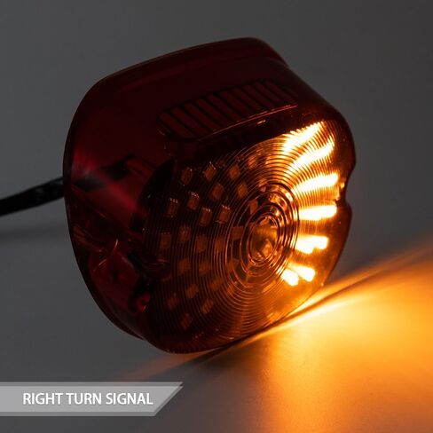 Motorcycle LED Brake Tail Light License Plate Lamp For Davidson Dyna Sportster 883 1200 Road King Glide Electra Heritage Sportster 883 1200 XL Touring Road Electra Glide FLHT FLHTCI Dyna (Red) in Saudi Arabia