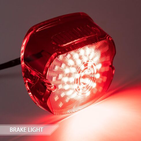 Motorcycle LED Brake Tail Light License Plate Lamp For Davidson Dyna Sportster 883 1200 Road King Glide Electra Heritage Sportster 883 1200 XL Touring Road Electra Glide FLHT FLHTCI Dyna (Red) in Saudi Arabia