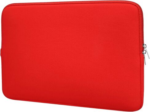 Laptop Case - Polyester Computer Sleeve Carrying Bag Shockproof Laptop Protective Cover for 17" Notebook, Red in Kuwait