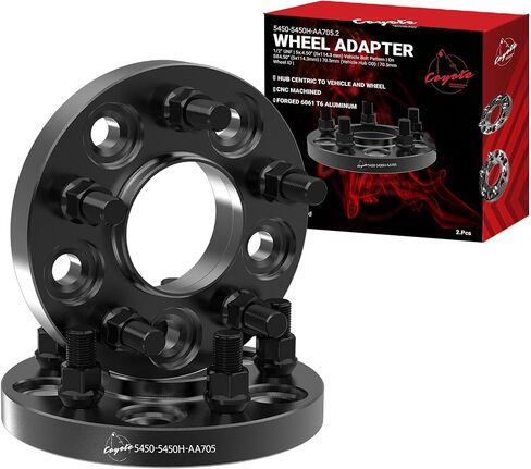 Wheel Accessories Parts 2 Pcs Hub Centric Wheel Spacers 5 on 4.50 114.3mm 20mm Thick 12mm 1.50 Thread Stud 60.10mm Hub Fits Toyota | Lexus Passenger Cars in Saudi Arabia