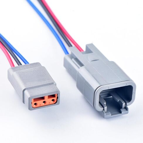 3 Pin Automotive Sealed Electric Plug Male Female Waterproof Connector Wire Harness DTM Series DTM06-3S DTM04-3P in Saudi Arabia