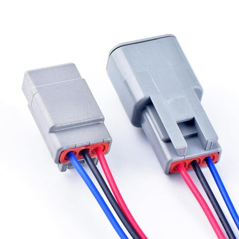 3 Pin Automotive Sealed Electric Plug Male Female Waterproof Connector Wire Harness DTM Series DTM06-3S DTM04-3P in Saudi Arabia