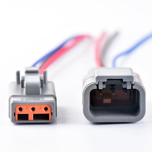 3 Pin Automotive Sealed Electric Plug Male Female Waterproof Connector Wire Harness DTM Series DTM06-3S DTM04-3P in Saudi Arabia