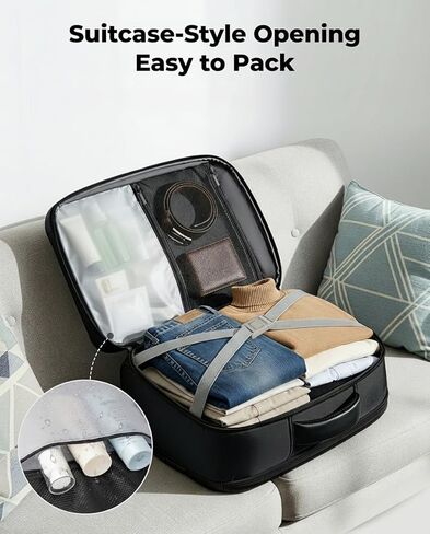 MATEIN CLASSIC 18x14x8 Personal Item Backpack for Frontier Airline, TSA Approved Travel Backpack with Detachable Tech Organizer, Underseat Carry-On Bag Fits 17.3" Laptop for Work Business in Saudi Arabia