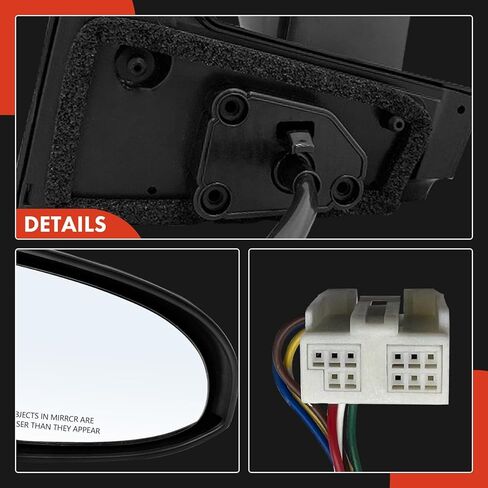 A-Premium Passenger Side Power Door Mirror - Compatible with Toyota Prius C 2012-2019 - Heated Manual Folding Black Outside Rear View Mirror with Turn Signal Indicator - Replace# 8791552170C0 in Saudi Arabia