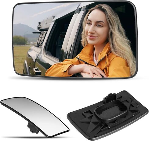 Lower Passenger Side Mirror Compatible with Ford F150 2013-2014, F250 F350 F450 F550 2008-2016, F650 F750 2016-2019 Super Duty Pickup Truck - Right Side Mirrors Replacement Glass in Saudi Arabia