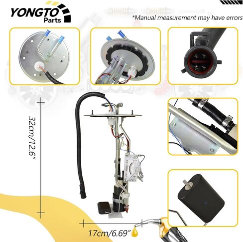 E2237S Fuel Pump Module Assembly with Sending Unit Compatible with Ford F150 1997-2003, F250 1999, F150 Heritage 2004 4.2L V6, 4.6L 5.4L V8 Replace OE XL3Z9H307AA XL3Z9H307AB in Kuwait