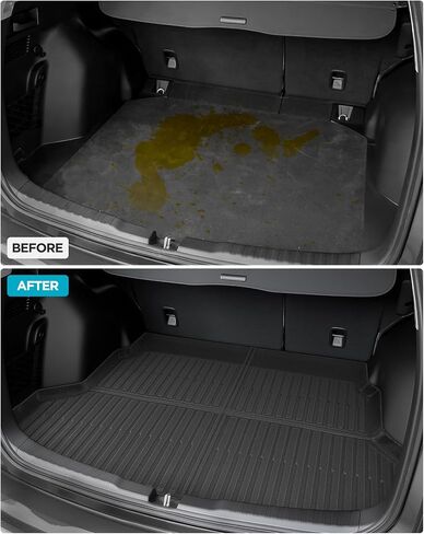 Floor Mats & Cargo Liner for Honda CR-V 2012–2016 Full Set, All Weather TPE Rubber Floor Liners Trunk Mat for Honda CR-V LX EX SE (No Subwoofer), Not for EX-L/Touring, CR-V Accessories Black in Kuwait