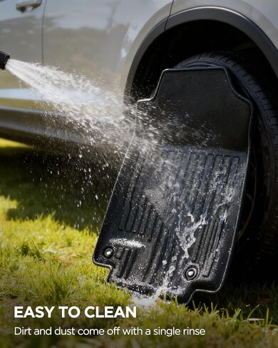 Floor Mats & Cargo Liner for Honda CR-V 2012–2016 Full Set, All Weather TPE Rubber Floor Liners Trunk Mat for Honda CR-V LX EX SE (No Subwoofer), Not for EX-L/Touring, CR-V Accessories Black in Kuwait