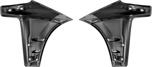 Bumper End Cap Compatible with 2019-2022 Chevy Silverado 1500 Replacement for 84658017 84658018 GM1016110 GM1017110 Plastic Matte Black Painted Pair in Kuwait